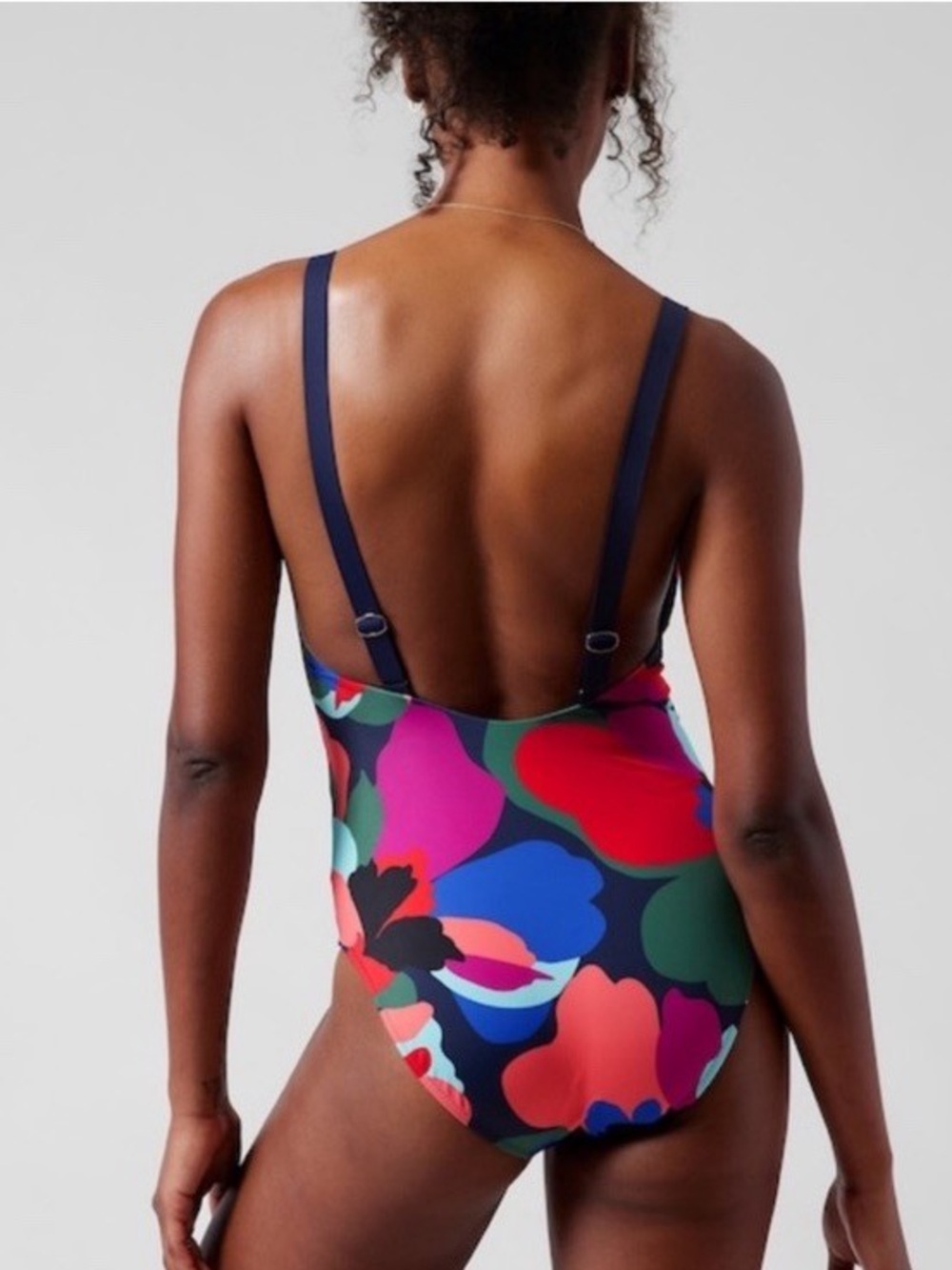 Athleta Hermosa One Piece Swimsuit NWT Size Large Abstract Print - Picture 3 of 6
